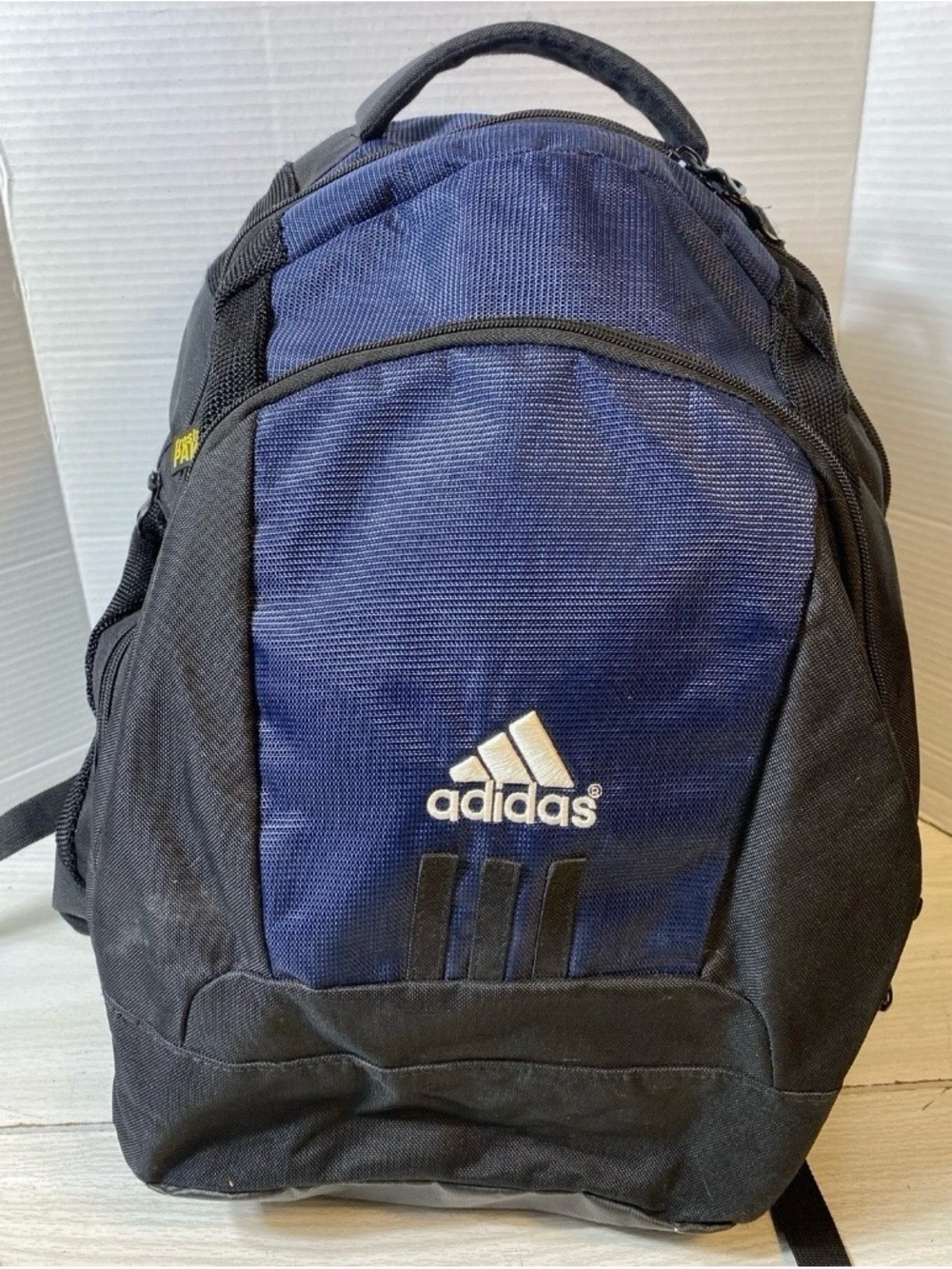 Adidas LoadSpring Backpack Black Blue Laptop School Travel Sports Bookbag